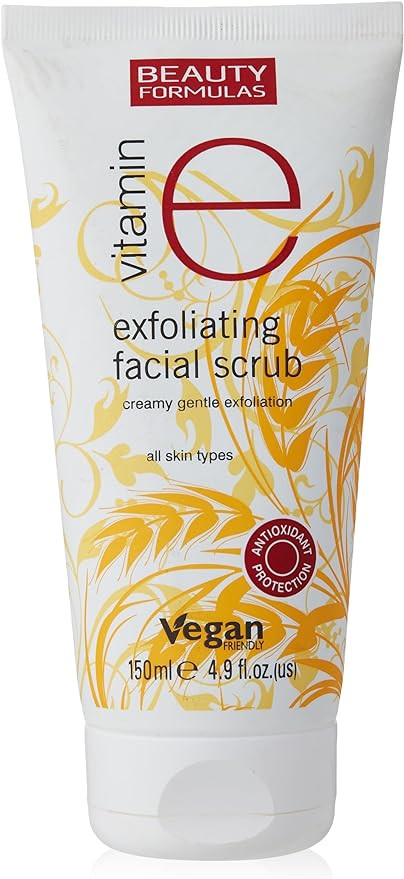 Beauty Formulas Vitamin E Exfoliating Facial Scrub -12pcs- 150ML.