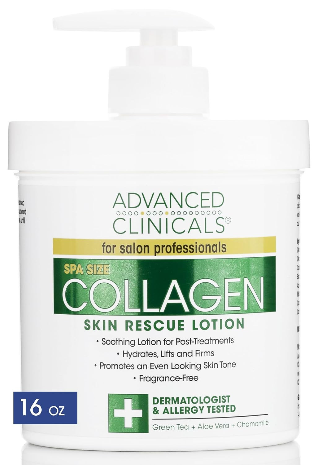 ADVANCED CLINICALS,COLLAGEN LOTION - 12 pcs-454G