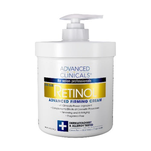 ADVANCED CLINICALS,RETINOL ADVANCED FIRMING CREAM -12pcs- 454g