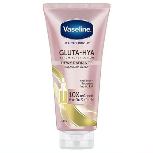 VASELINE GLUTA HYA DEWY RADIANCE, 300ML - carton