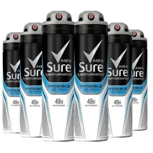 Sure Deodorant Spray For Men - 6 Pcs - 250ml Each